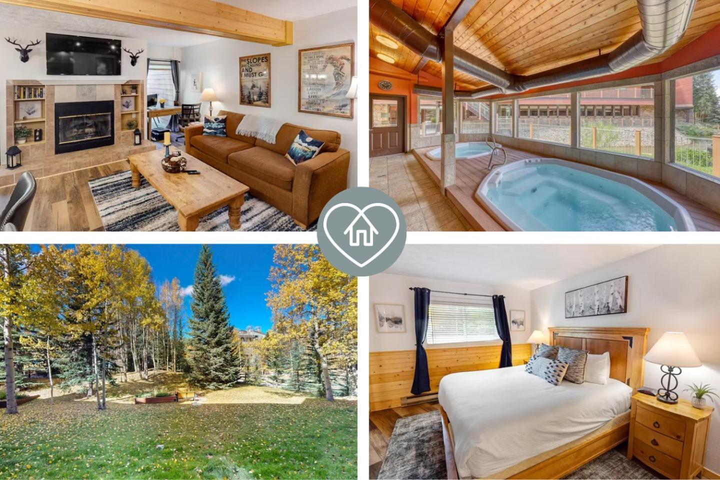 Ajs Outpost - Ski-In Condo - Fireplace & Hot Tub ブリッケンリッジ エクステリア 写真